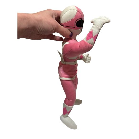 Kenner 1995 Mighty Morphin Power Rangers Pink Ranger Stuffed Plush Vintage - Picture 6 of 8